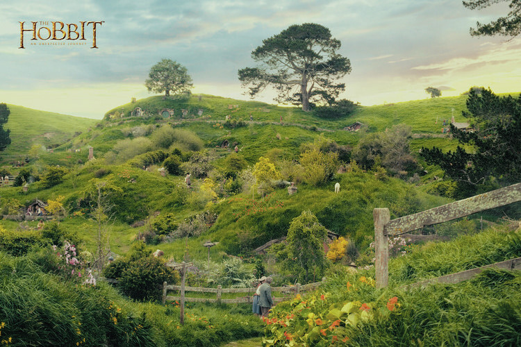 Art Poster The Hobbit - Hobbiton, (40 x 26.7 cm)