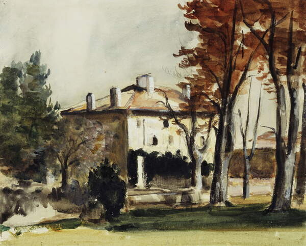 Canvas Print The House of the Jas de Bouffan; Le Manoir du Jas de Bouffan, c.1870