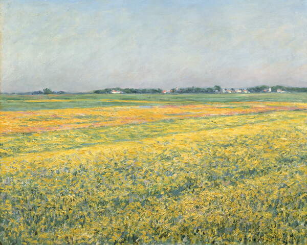 Canvas Print The Plain of Gennevilliers, Yellow Fields; La plaine de Gennevilliers, champs jaunes
