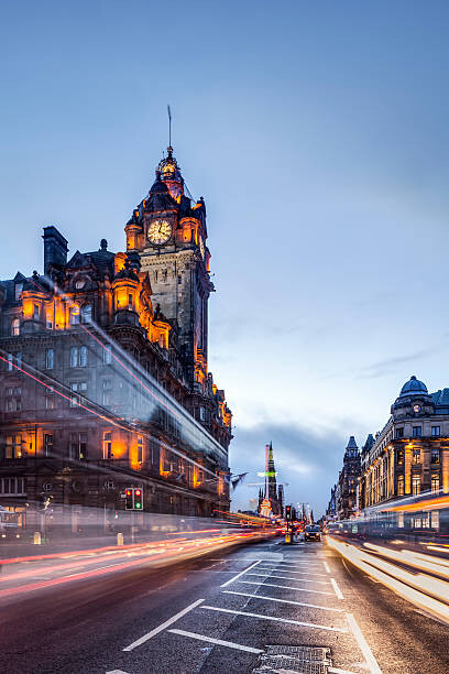 Canvas Print The Royal Mile in Edinburgh, Scotland.