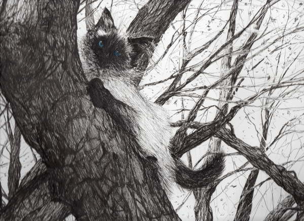 Canvas Print Up the apple tree, 2006,