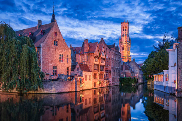Canvas Print View from the Rozenhoedkaai to the