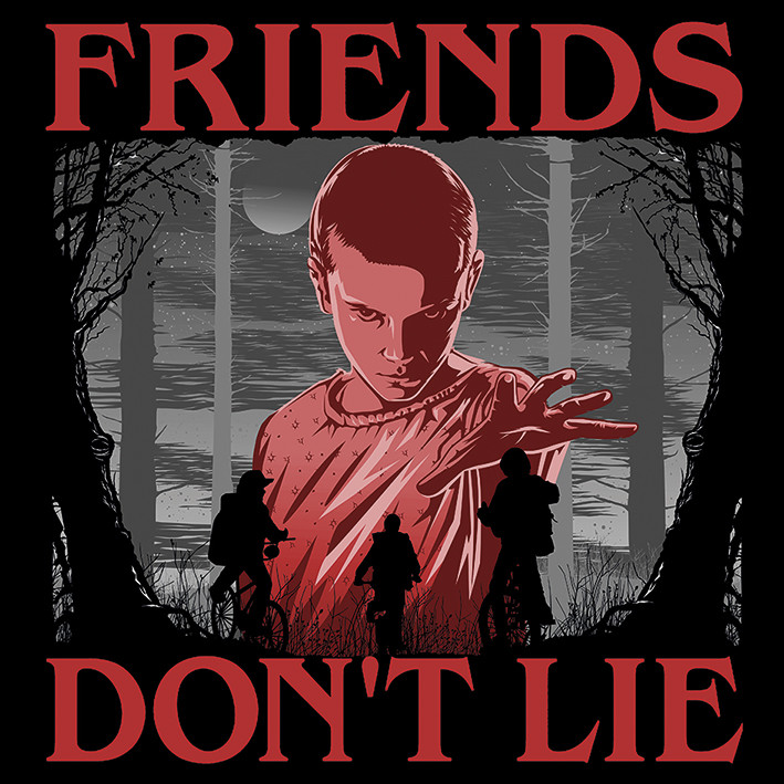 Stranger Things - Friends Don't Lie Canvas Print
