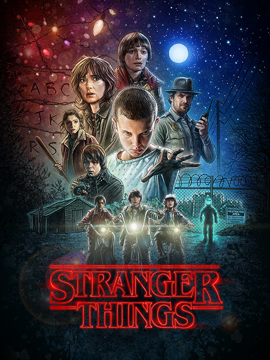 Stranger Things - One Sheet Canvas Print