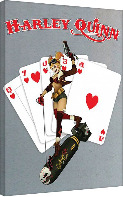 Canvas-taulu DC Comics - Harley Quinn - Cards