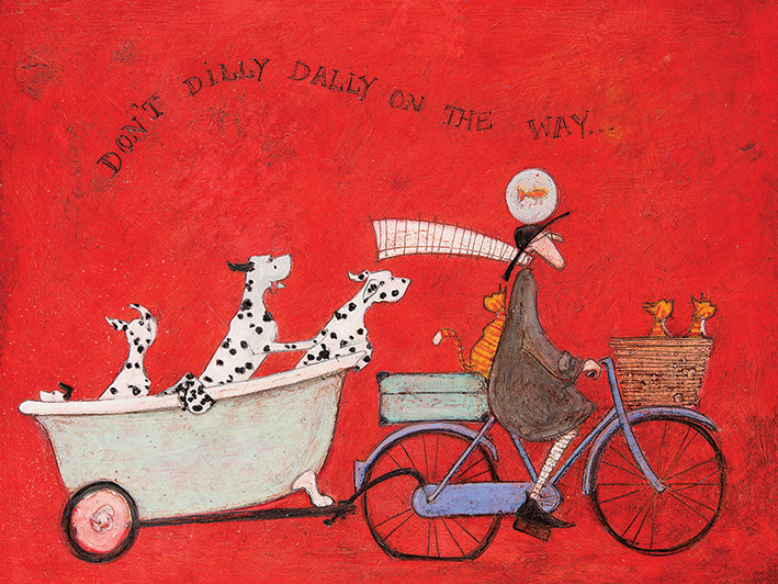 Sam Toft - Don't Dilly Dally on the Way Canvas-taulu