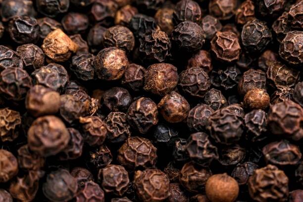 Canvas-taulu Black pepper full frame