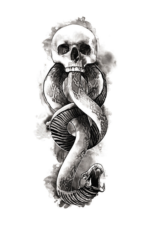 Canvas-taulu Death Eater Symbol