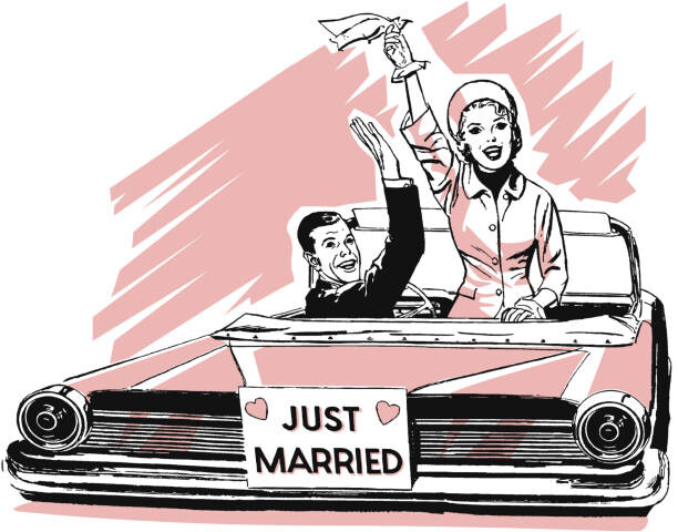 Canvas-taulu Just Married