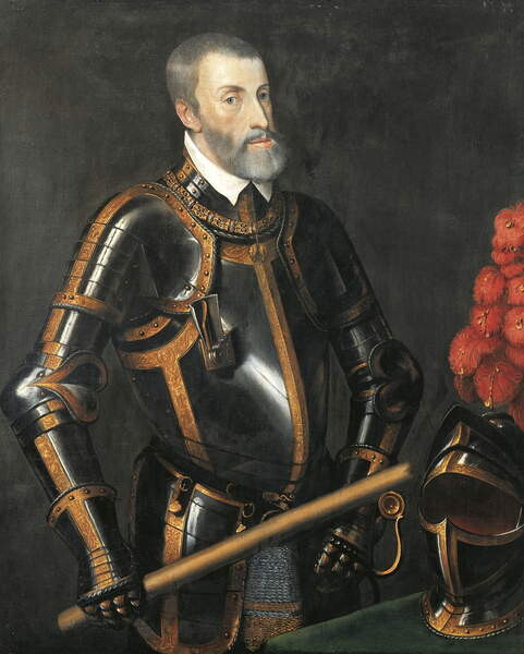 Canvas-taulu Portrait of Charles V of Hasburg
