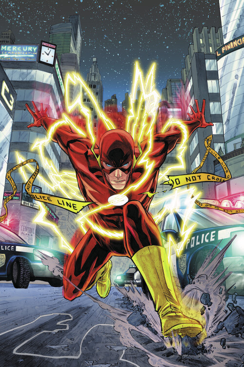 Canvas-taulu The Flash - City Jump