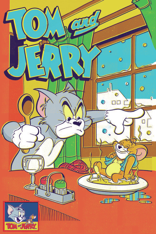 Canvas-taulu Tom & Jerry - Comics Cover