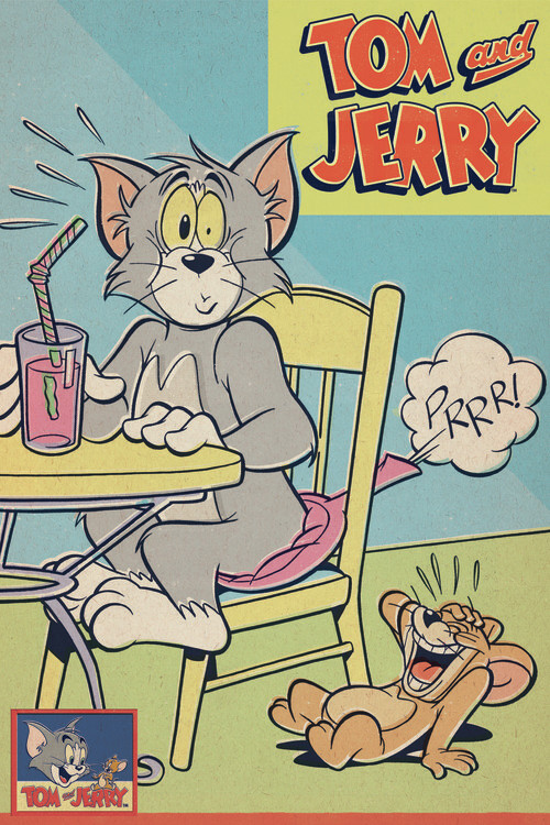 Canvas-taulu Tom & Jerry - Comics Cover