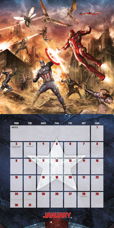 Captain America: Civil War - Wall Calendars 2022 | Large Selection