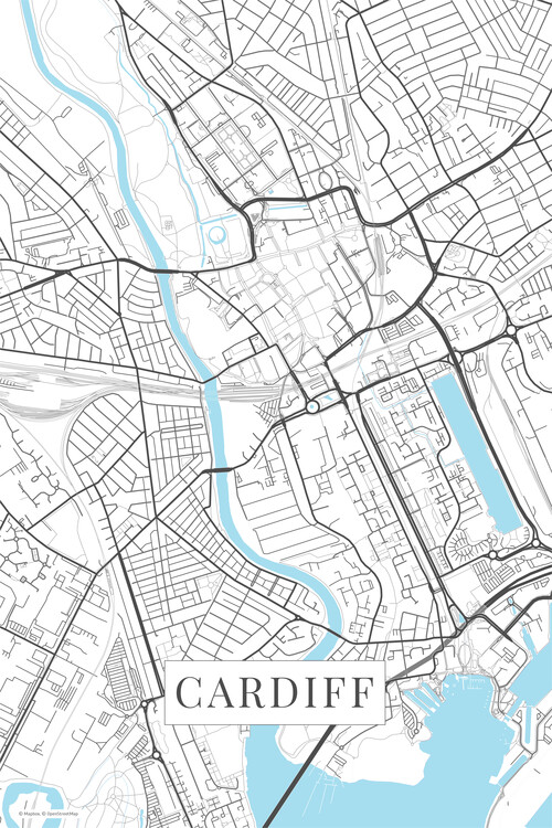 Фотошпалери Cardiff white