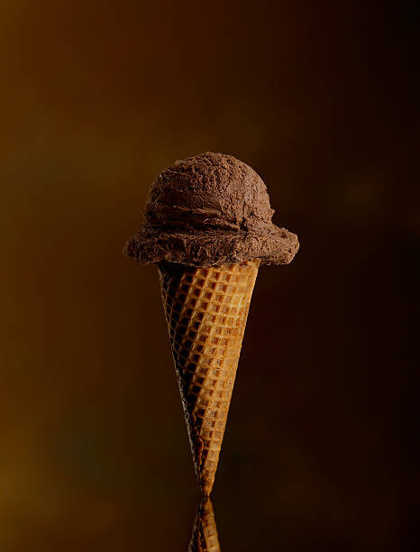 Sticker Chocolate Ice Cream Cone