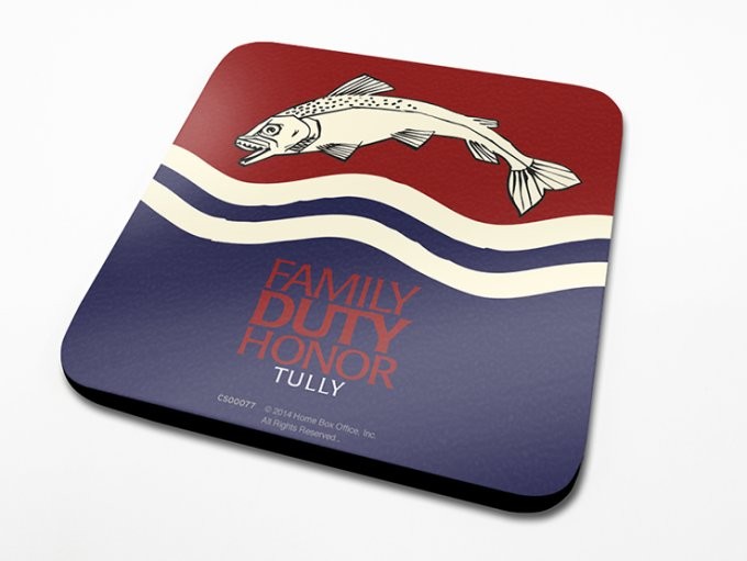 GAME OF THRONES TULLY COASTER 
