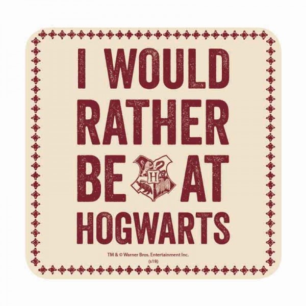 Untersetzer Harry Potter I Would Rather Be At Hogwarts 