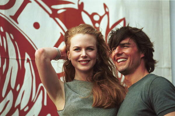 Лепенка Comedians Nicole Kidman and Tom Cruise in Venice in 1999