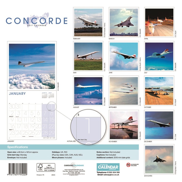 Calendar 2021 Concorde