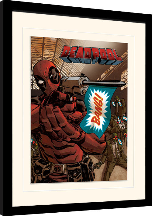 Framed poster Deadpool - Bang