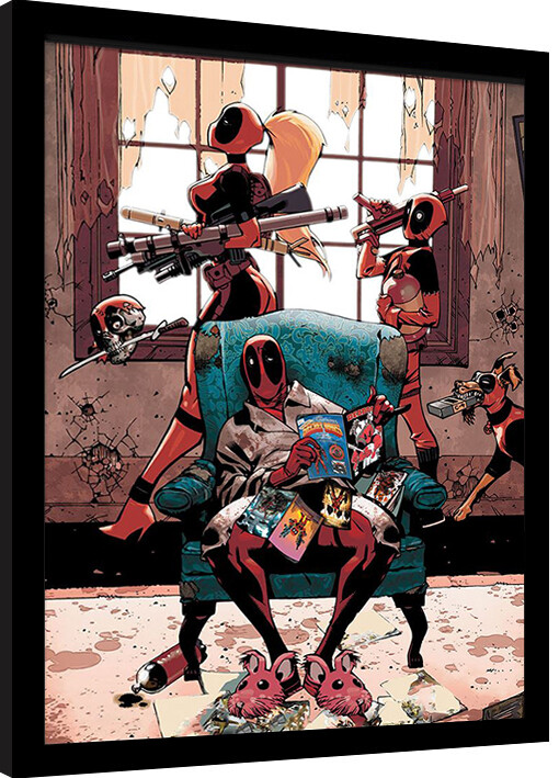 Framed poster Deadpool - Family