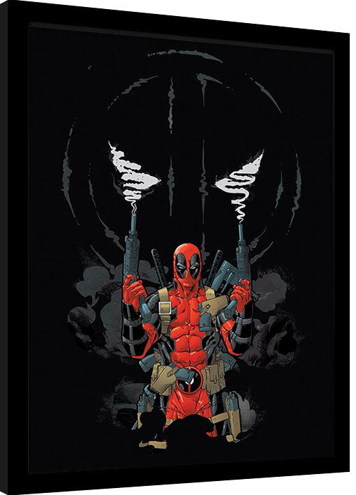 Framed poster Deadpool - Guns