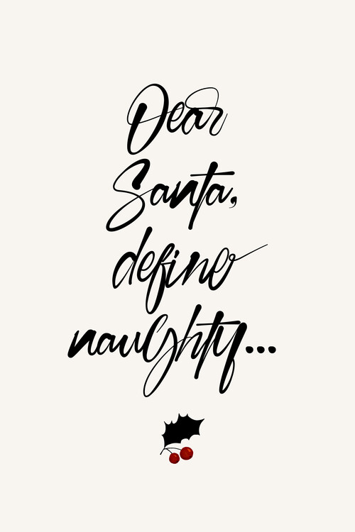 Stenska nalepka Dear Santa