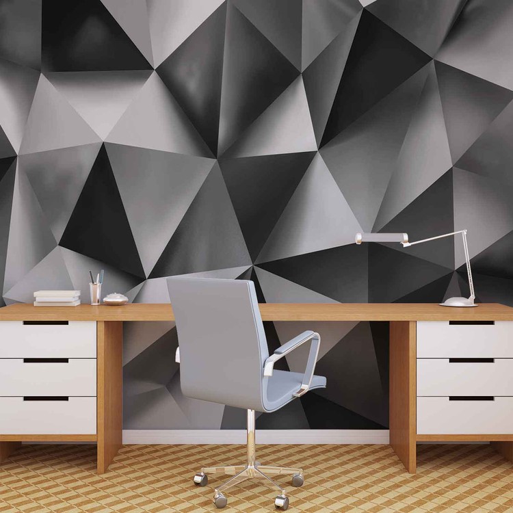 Papel de parede Abstract Art Grey