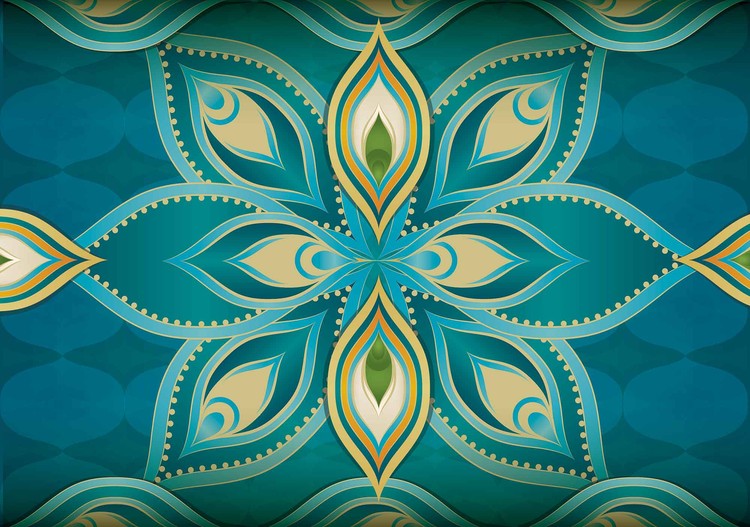 Papel de parede Abstract Art - Mandala