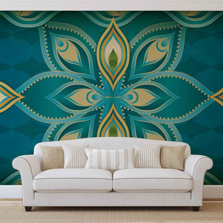 Papel de parede Abstract Art - Mandala