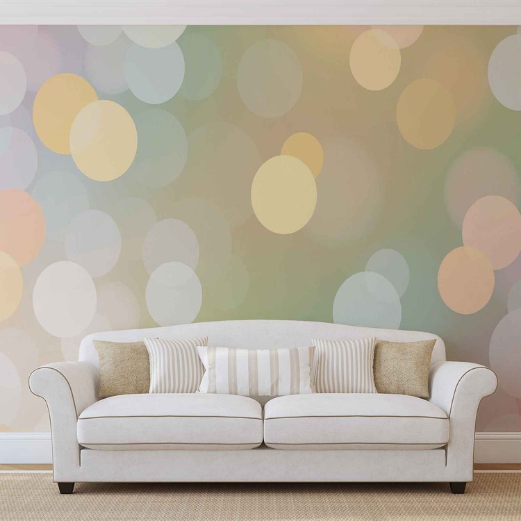 Papel de parede Abstract Bokeh Pastel Colour