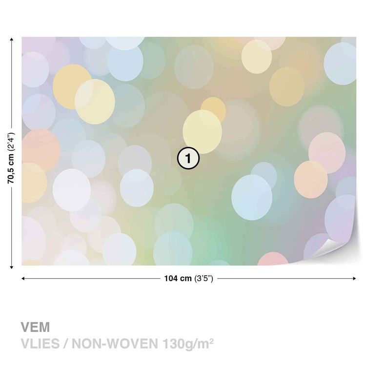 Papel de parede Abstract Bokeh Pastel Colour