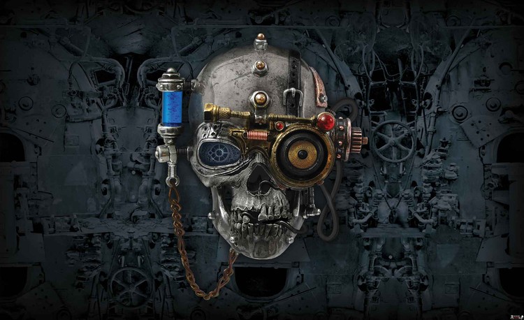 Papel de parede Alchemy  Art Necronaut Skull