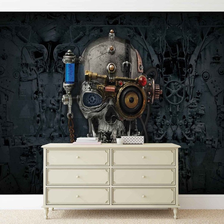 Papel de parede Alchemy  Art Necronaut Skull