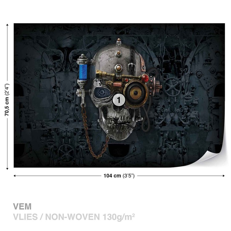 Papel de parede Alchemy  Art Necronaut Skull