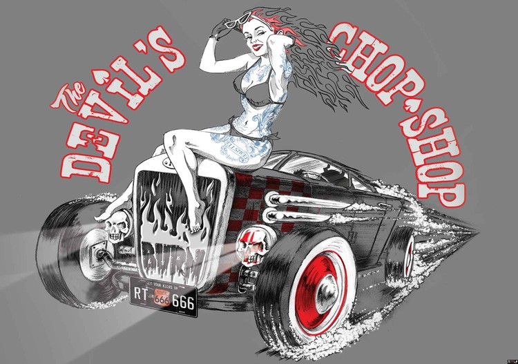 Papel de parede Alchemy Hot Rod Devil Car