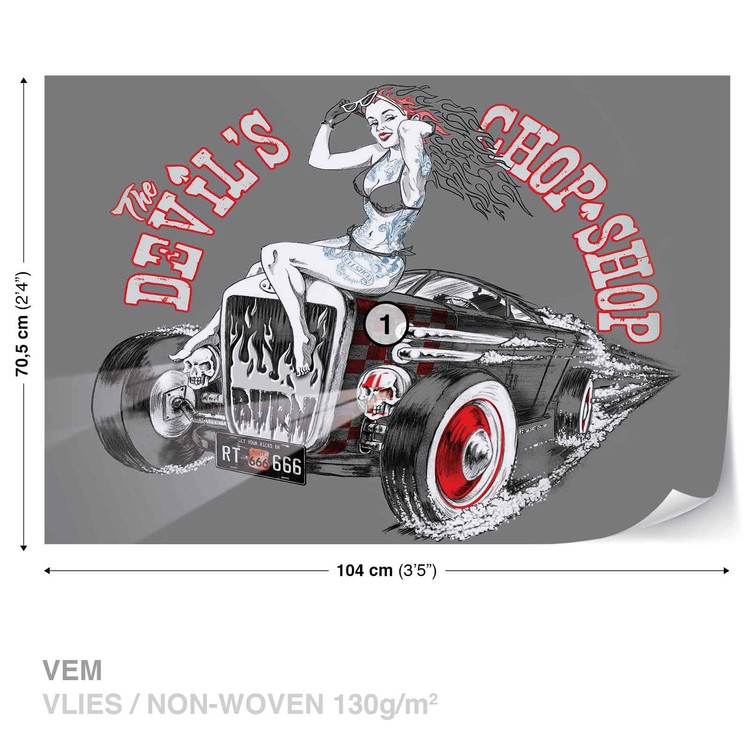 Papel de parede Alchemy Hot Rod Devil Car