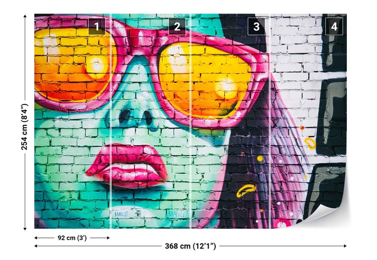 Papel de parede Bright Bricks