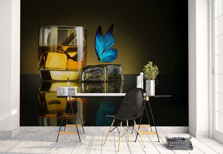 Papel de parede Butterfly Drink