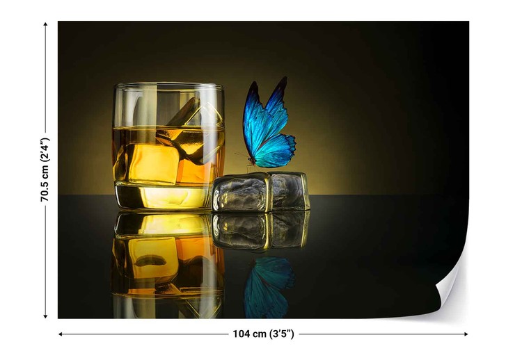 Papel de parede Butterfly Drink