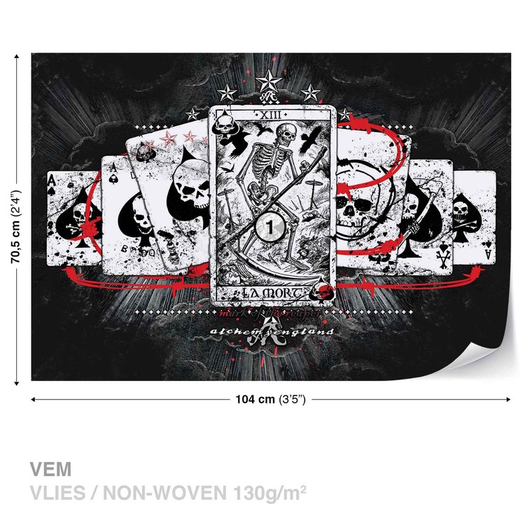 Papel de parede Cards Skull Tarot