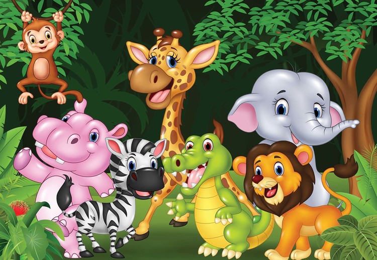 Papel de parede Cartoon Animals