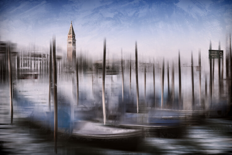 Papel de parede City Art VENICE Grand Canal and St Mark's Campanile