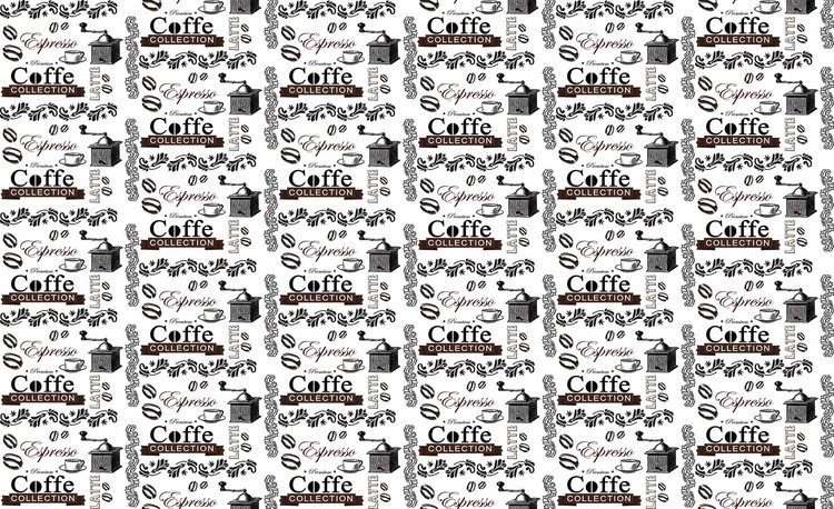 Papel de parede Coffee Pattern