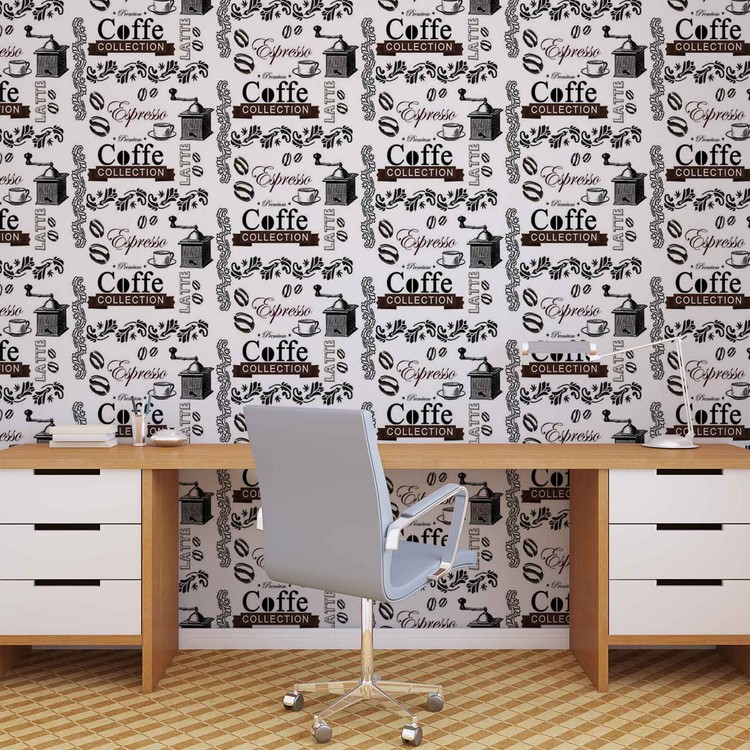 Papel de parede Coffee Pattern