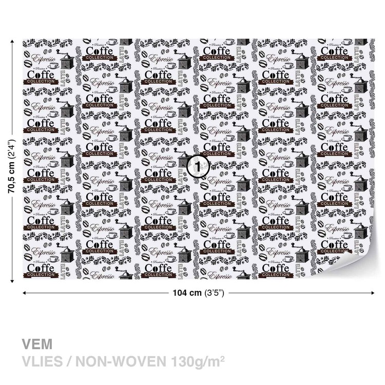 Papel de parede Coffee Pattern