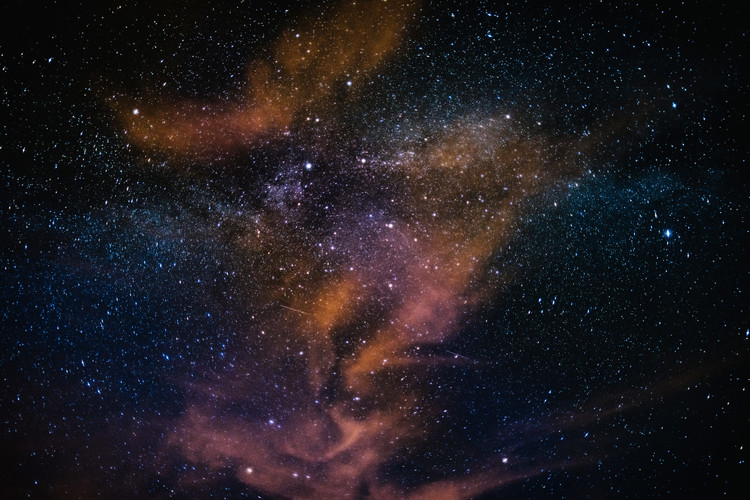 Papel de parede Details of Milky Way of St-Maria multicolour graded with clouds