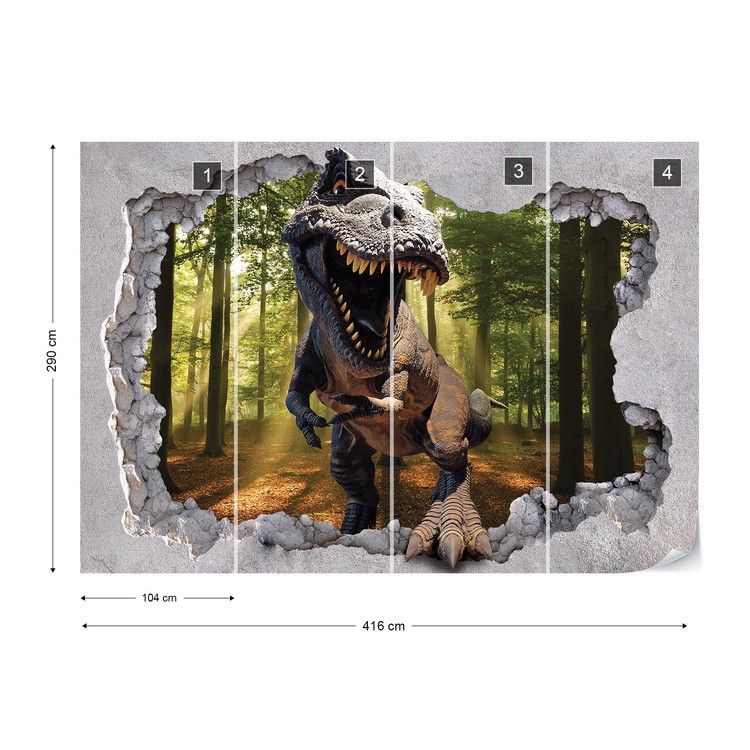 Dinossauro T-Rex em papel 3d