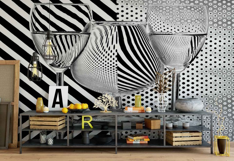 Papel de parede Dots And Stripes